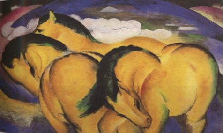 Franz Marc The Little Yellow Horses (mk34) China oil painting art
